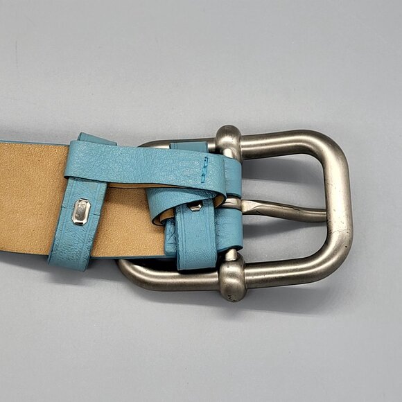 Miu Miu Blue Leather Belt main image 4